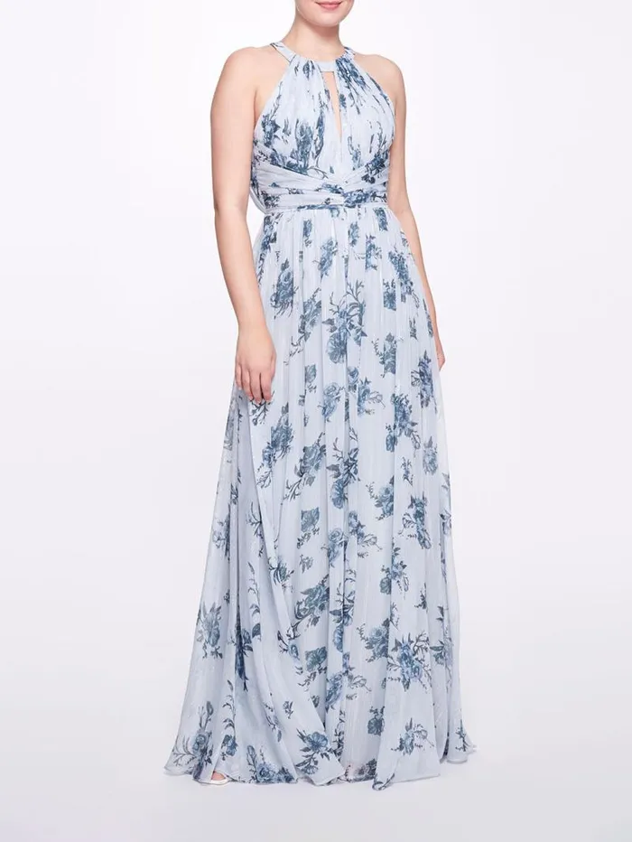 Women Marchesa Marchesa Notte Carrara Dusty Blue