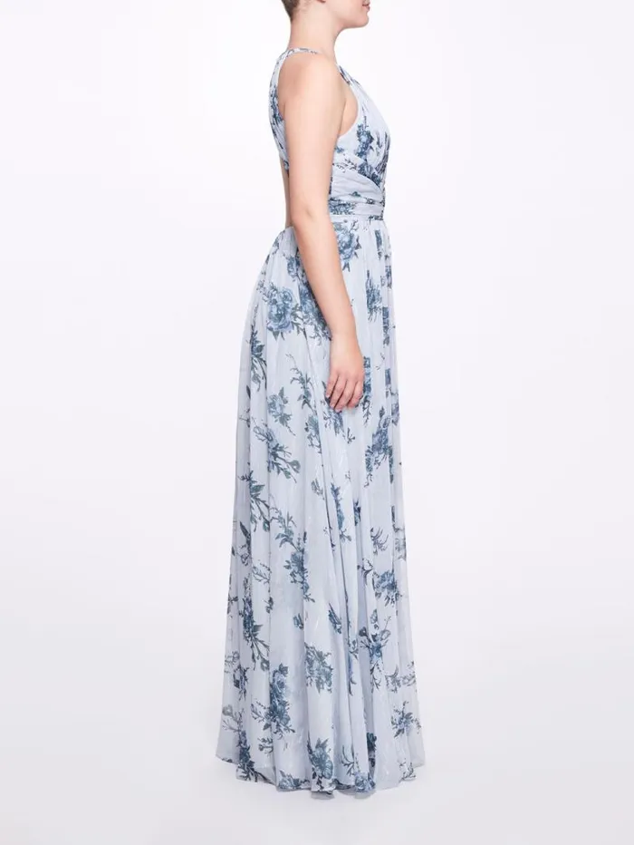 Women Marchesa Marchesa Notte Carrara Dusty Blue