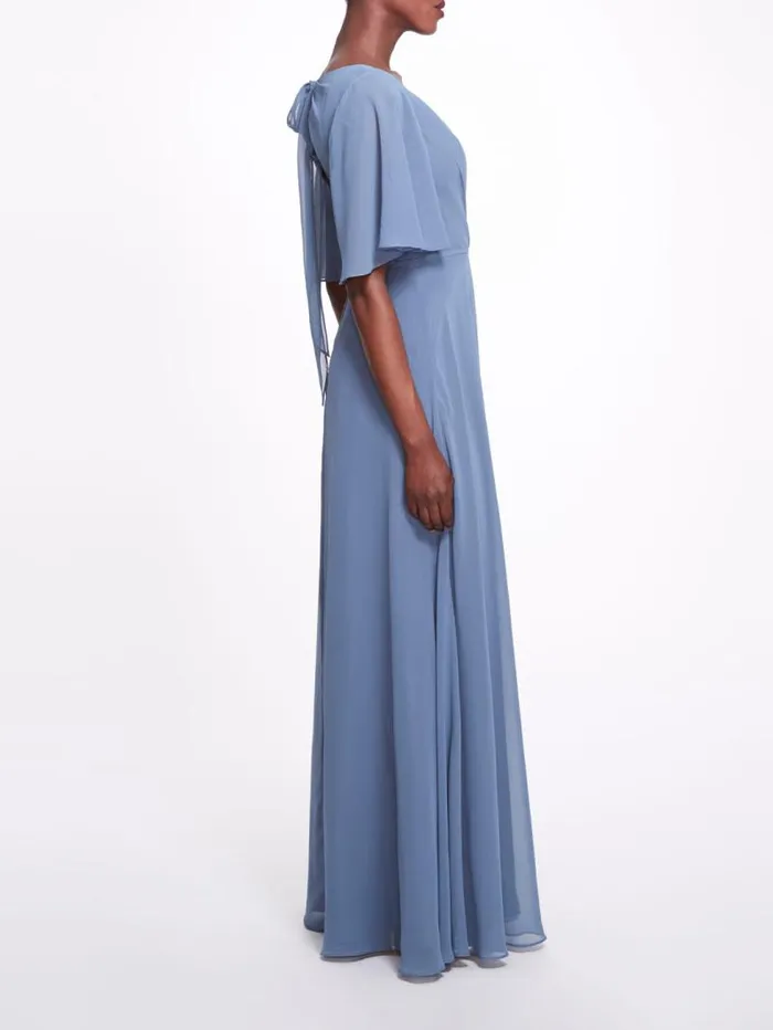 Women Marchesa Marchesa Notte Rome Slate Blue