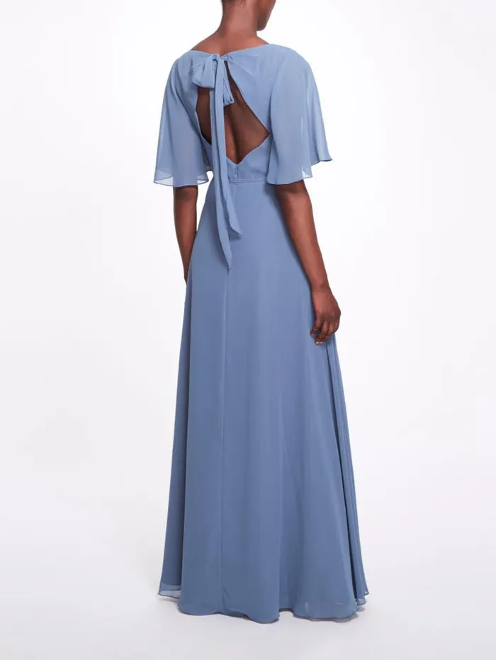 Women Marchesa Marchesa Notte Rome Slate Blue