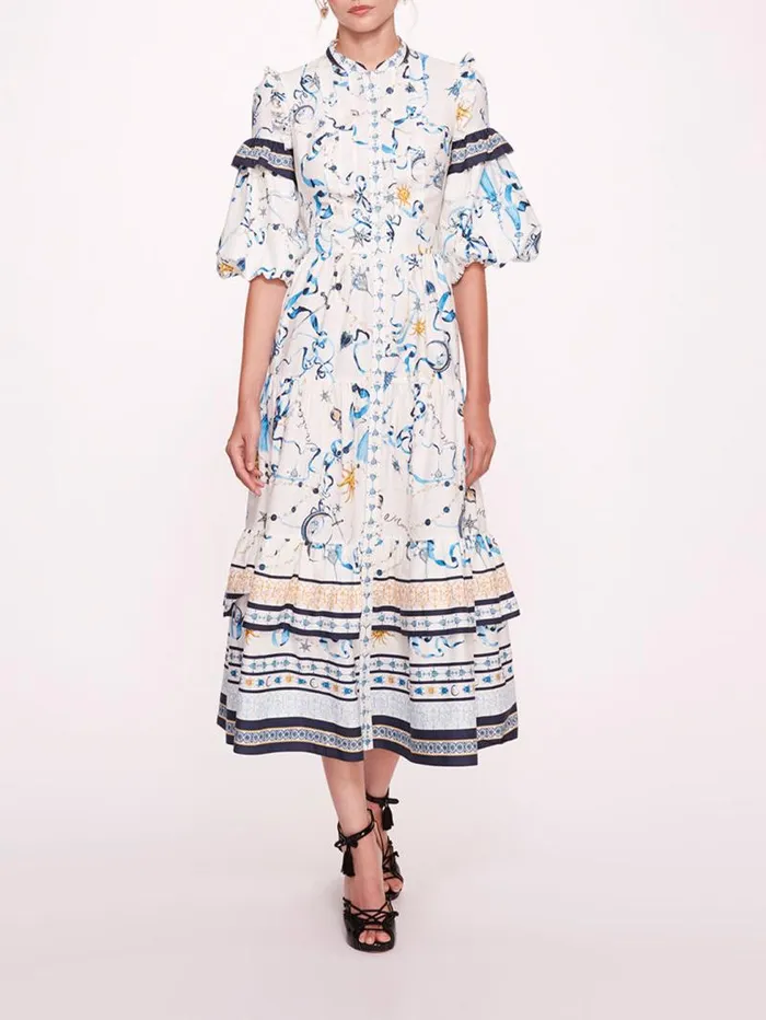 Women Marchesa Marchesa Rosa Parker Blue Multi