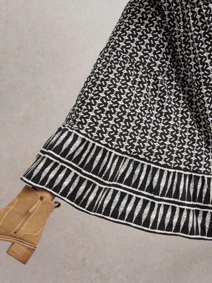 Women Marissa Maxi Jersey Skirt Black Print White Stuff Skirts Women Marissa Maxi Jersey Skirt Black Print White Stuff Skirts