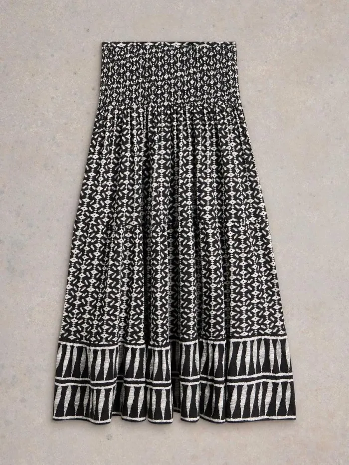 Women Marissa Maxi Jersey Skirt Black Print White Stuff Skirts Women Marissa Maxi Jersey Skirt Black Print White Stuff Skirts