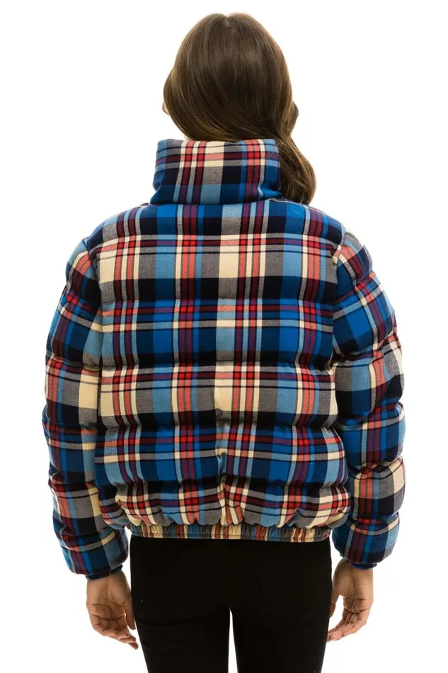 WomenMen Outerwear Aviator Nation APRES PLAID PUFFER JACKET 8211 PATRIOT PLAID WomenMen Outerwear Aviator Nation APRES PLAID PUFFER JACKET 8211 PATRIOT PLAID