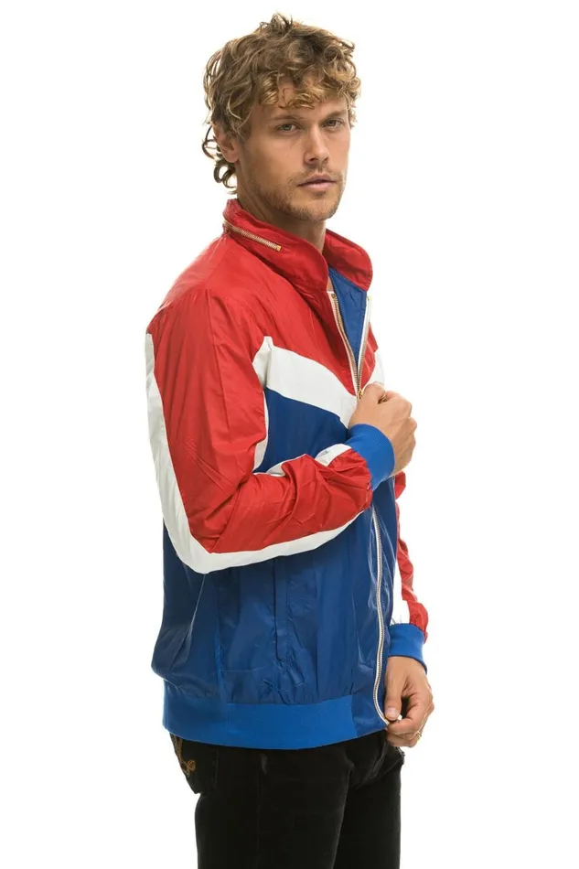 WomenMen Outerwear Aviator Nation MEN039S WINDBREAKER JACKET 8211 CLASSIC USA