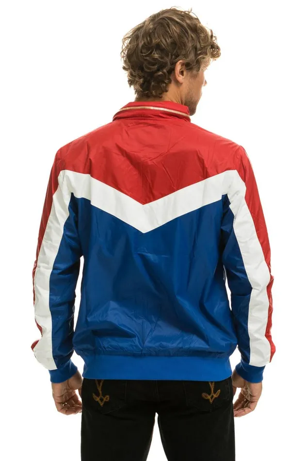 WomenMen Outerwear Aviator Nation MEN039S WINDBREAKER JACKET 8211 CLASSIC USA