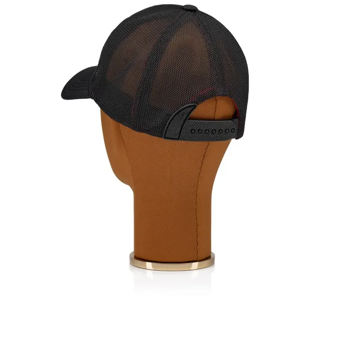 WomenMen Rocknride Strass Cap 8211 Neoprene Mesh And Strass 8211 Black Christian Louboutin Hats
