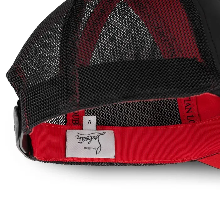 WomenMen Rocknride Strass Cap 8211 Neoprene Mesh And Strass 8211 Black Christian Louboutin Hats