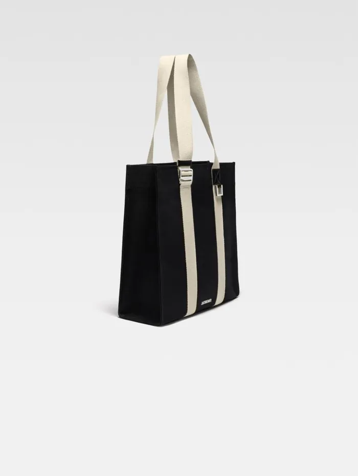 WomenMen Shoulder Bags JACQUEMUS The Cuerda Shopper Bag Black