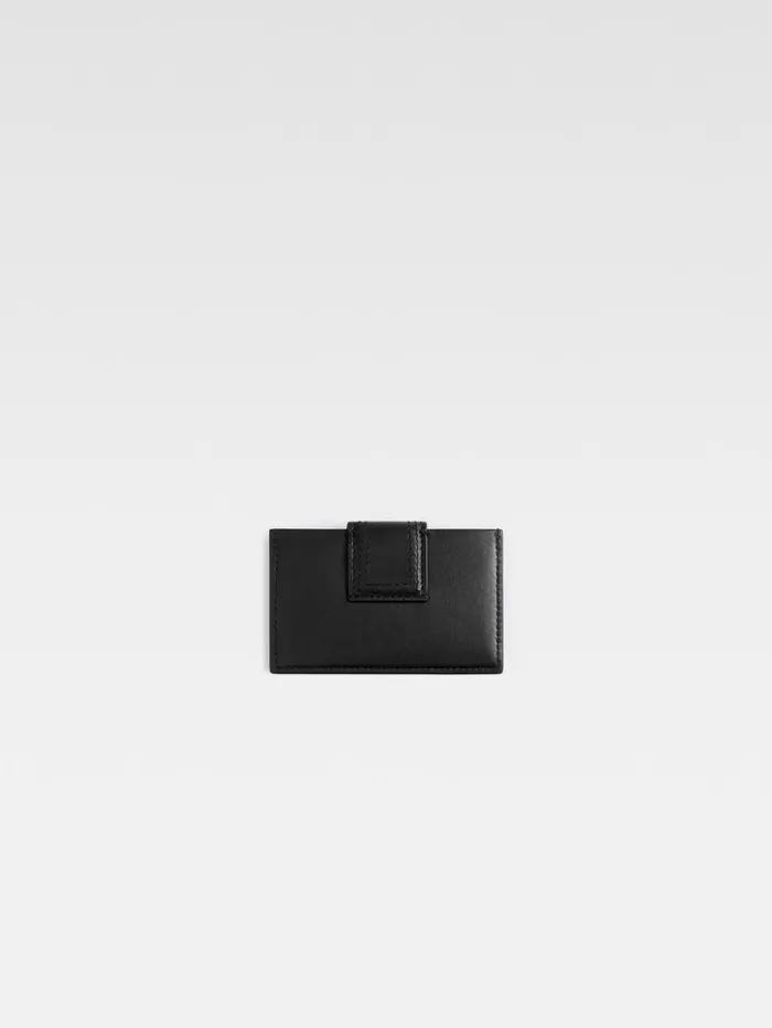 WomenMen Small Leather Goods JACQUEMUS The Bambino Cardholder Black