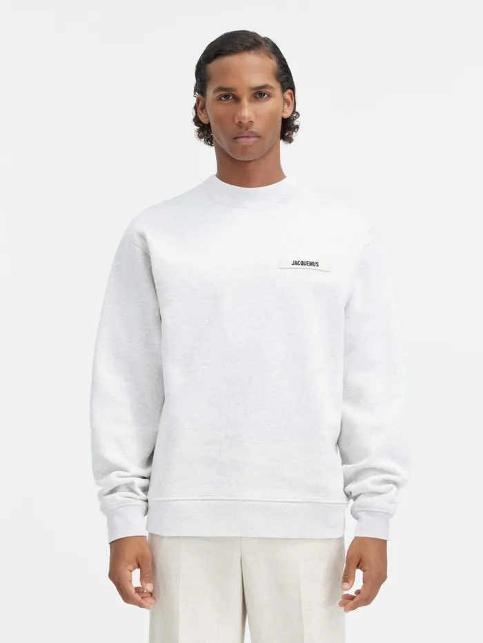 WomenMen Sweatshirts and Joggings JACQUEMUS The Gros Grain Sweatshirt Grey