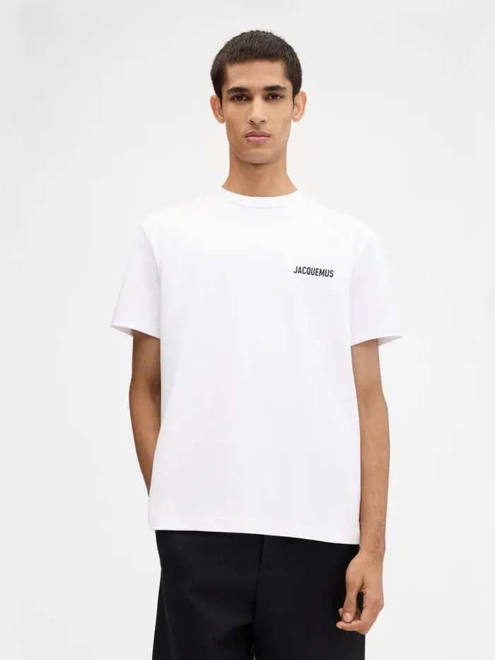 WomenMen Tshirts JACQUEMUS The Dubai Address Tshirt Dubai White