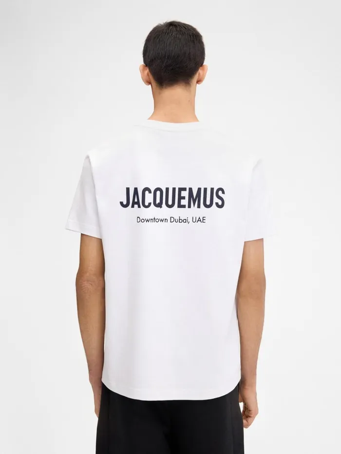 WomenMen Tshirts JACQUEMUS The Dubai Address Tshirt Dubai White WomenMen Tshirts JACQUEMUS The Dubai Address Tshirt Dubai White