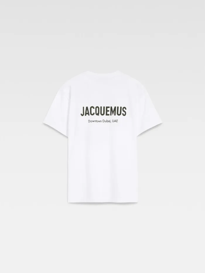 WomenMen Tshirts JACQUEMUS The Dubai Address Tshirt Dubai White WomenMen Tshirts JACQUEMUS The Dubai Address Tshirt Dubai White