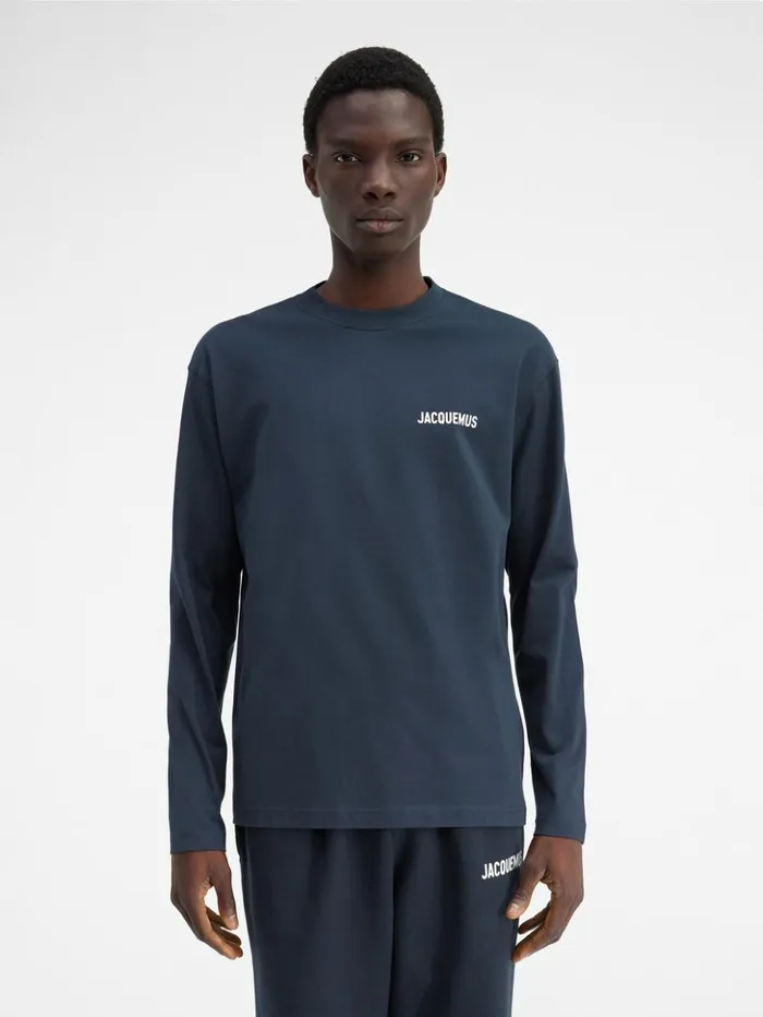 WomenMen Tshirts JACQUEMUS The Longsleeve Tshirt Dark Navy