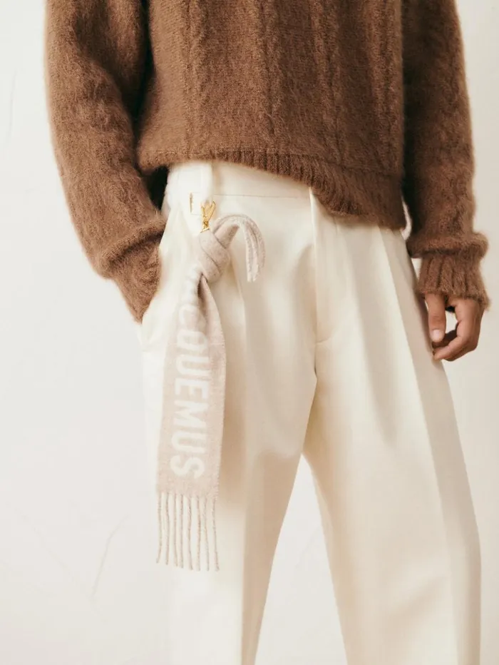 WomenMen Textile Accessories JACQUEMUS The charpe Keychain Multibeige WomenMen Textile Accessories JACQUEMUS The charpe Keychain Multibeige