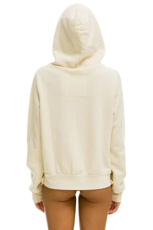 WomenMen Tops Aviator Nation 5 STRIPE HOODIE 8211 VINTAGE WHITE WomenMen Tops Aviator Nation 5 STRIPE HOODIE 8211 VINTAGE WHITE