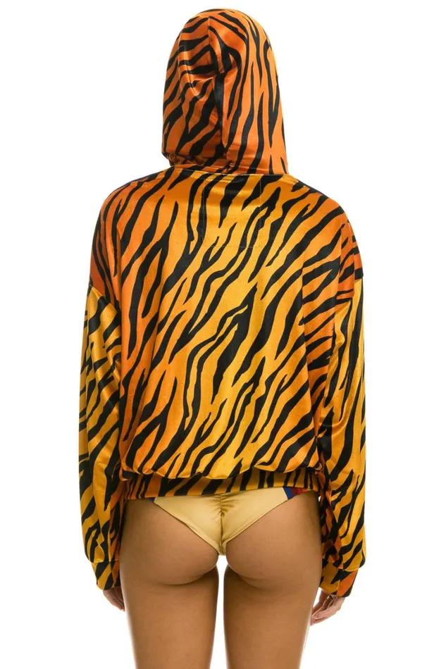 WomenMen Tops Aviator Nation CLASSIC VELVET RELAXED PULLOVER HOODIE 8211 TIGER WomenMen Tops Aviator Nation CLASSIC VELVET RELAXED PULLOVER HOODIE 8211 TIGER