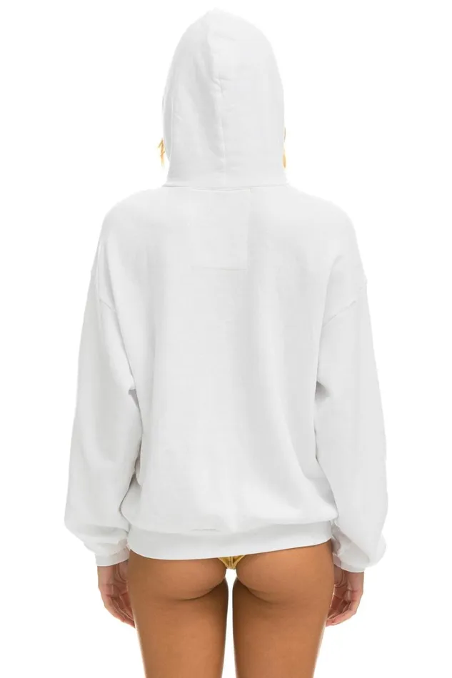 WomenMen Tops Aviator Nation LOCALS ONLY RELAXED PULLOVER HOODIE 8211 WHITE WomenMen Tops Aviator Nation LOCALS ONLY RELAXED PULLOVER HOODIE 8211 WHITE