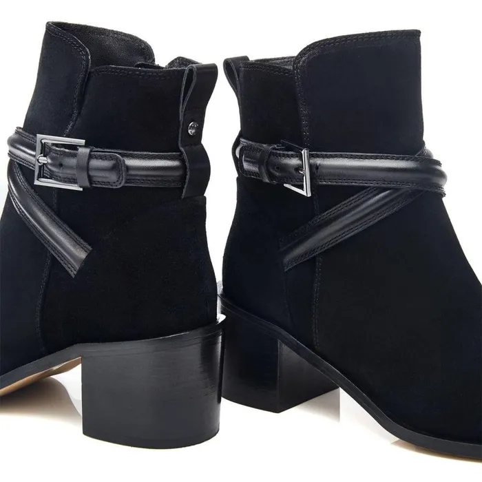 Women Moda In Pelle Black Boots Carliy Black Suede Women Moda In Pelle Black Boots Carliy Black Suede
