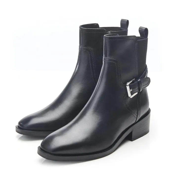Women Moda In Pelle Black Boots Cellia Black Leather
