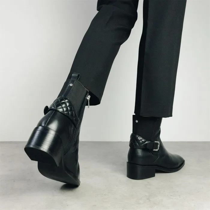 Women Moda In Pelle Black Boots Cellia Black Leather