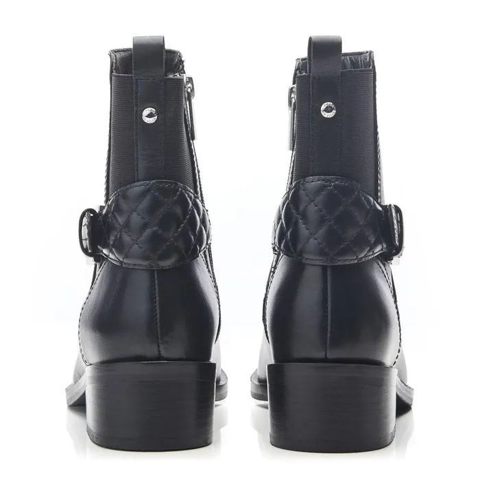 Women Moda In Pelle Black Boots Cellia Black Leather