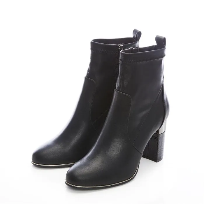 Women Moda In Pelle Black Boots Lorita Black Porvair