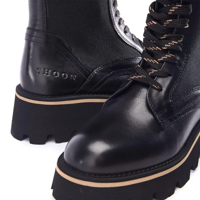 Women Moda In Pelle Black Boots Shoon Sh Ackridge Black Leather