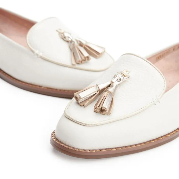 Women Moda In Pelle Brogues And Loafers Emmarose W Off White Leather