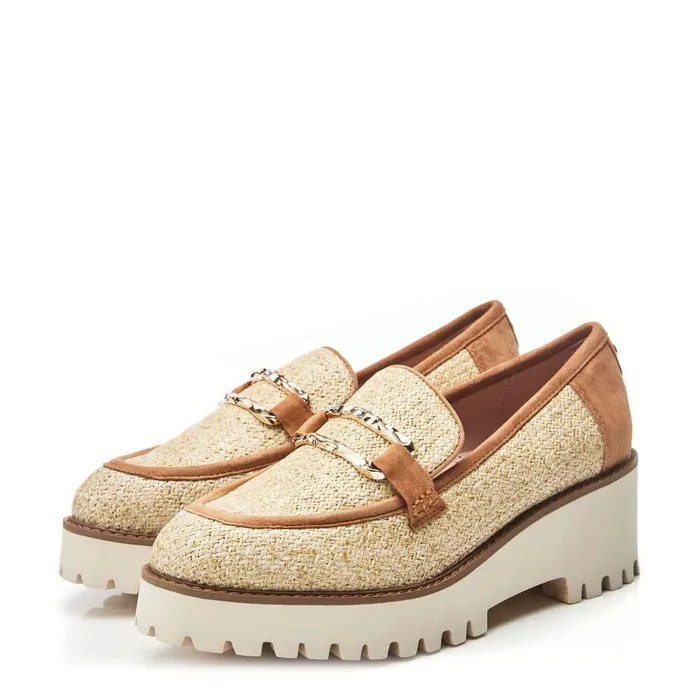 Women Moda In Pelle Casual Shoes Faythe Natural Textile