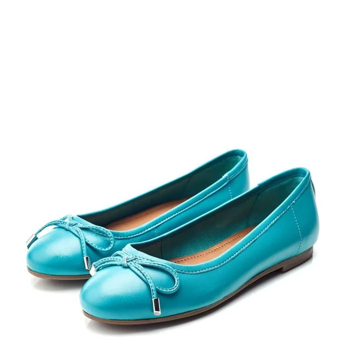 Women Moda In Pelle Casual Shoes Feebie Turquoise Leather