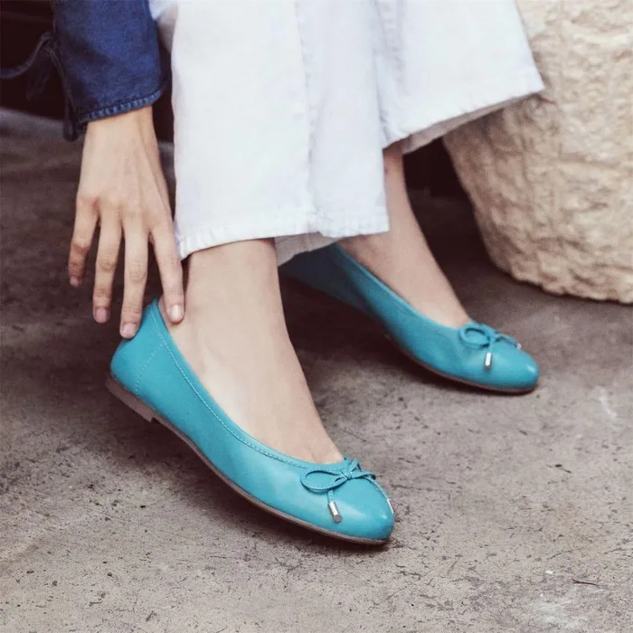 Women Moda In Pelle Casual Shoes Feebie Turquoise Leather