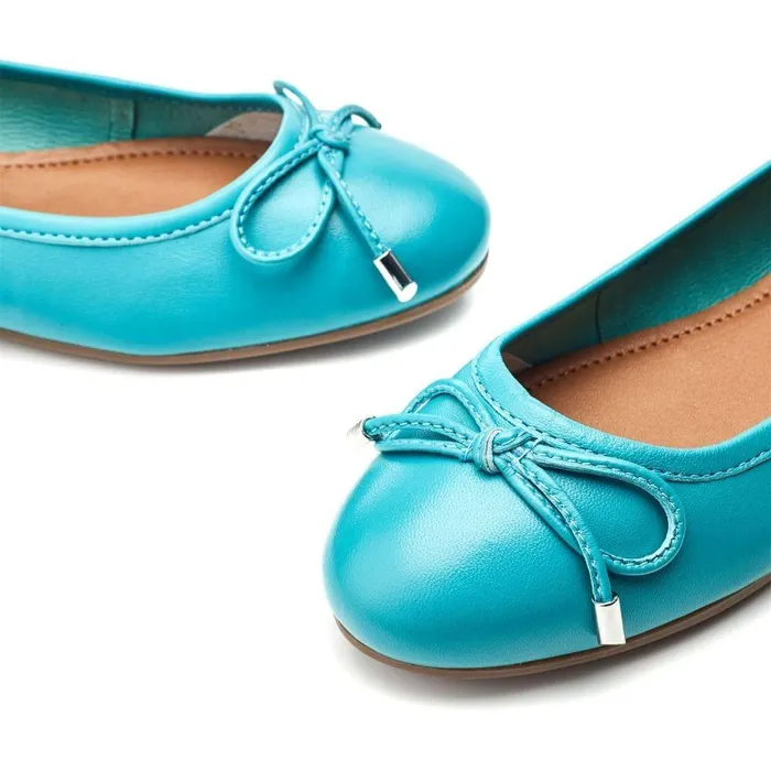 Women Moda In Pelle Casual Shoes Feebie Turquoise Leather