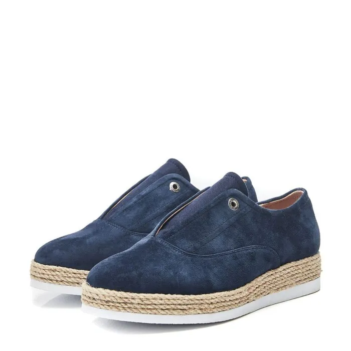 Women Moda In Pelle Casual Shoes Felicie Navy Suede