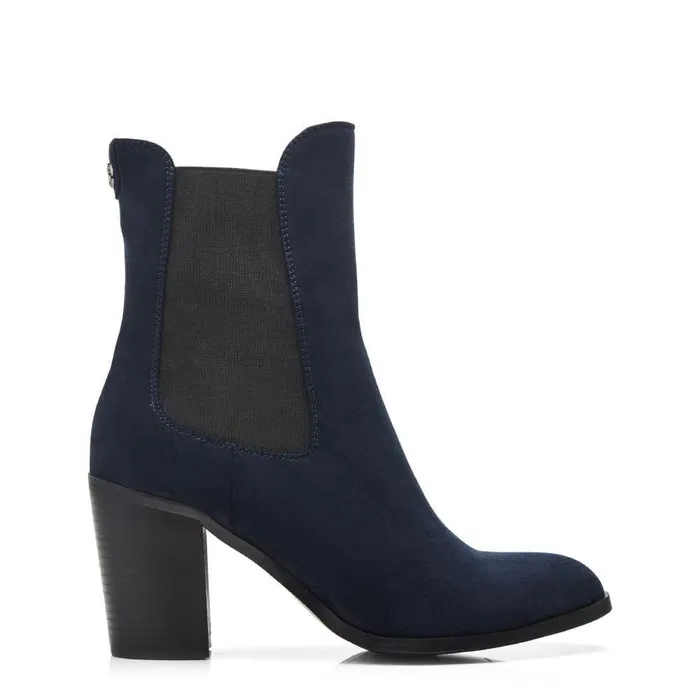 Women Moda In Pelle Chelsea Boots Briee Navy Alcantara
