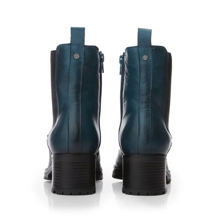 Women Moda In Pelle Chelsea Boots Brooklea Teal Leather
