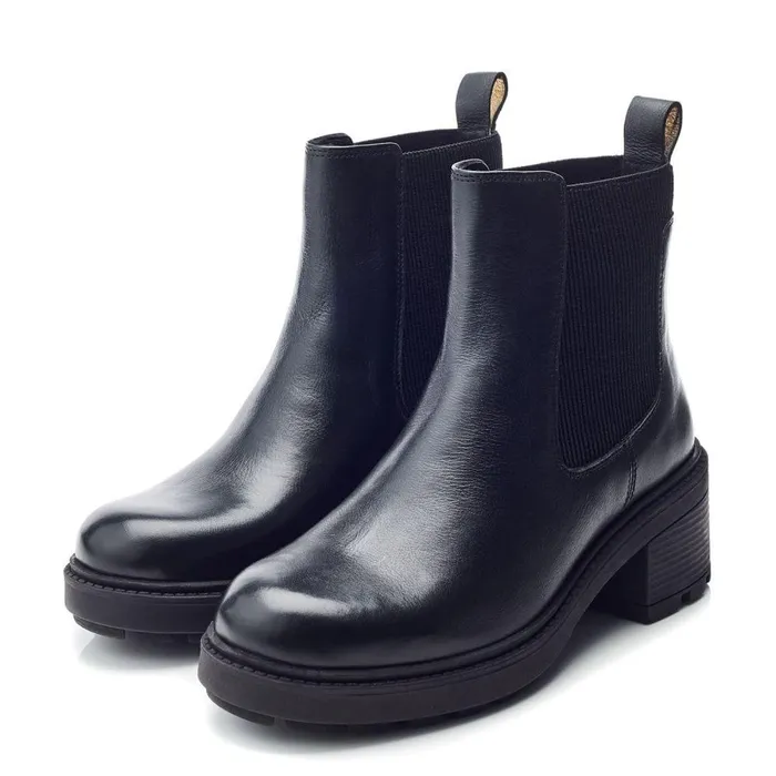Women Moda In Pelle Chelsea Boots Oreli Black Leather