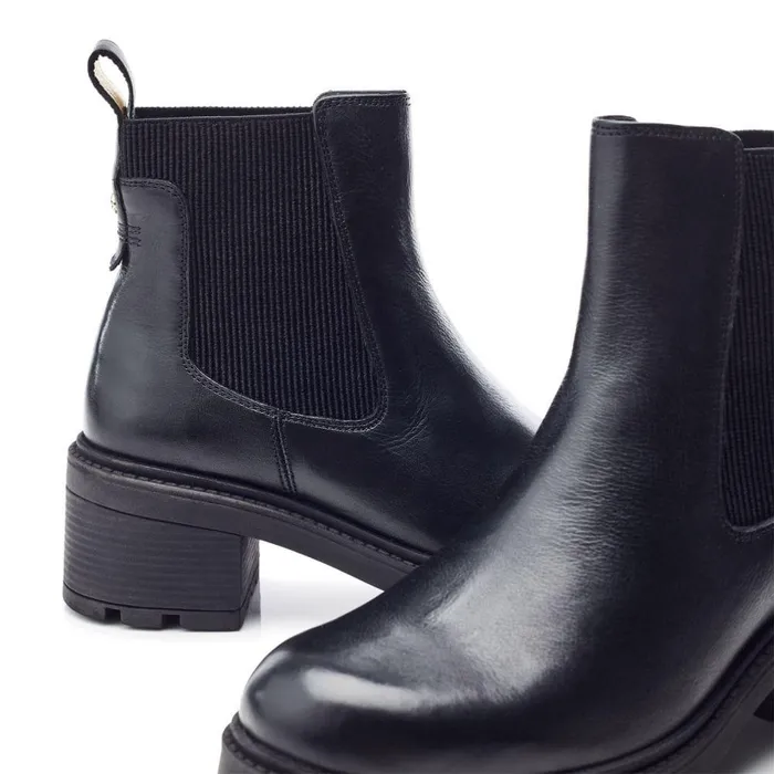 Women Moda In Pelle Chelsea Boots Oreli Black Leather