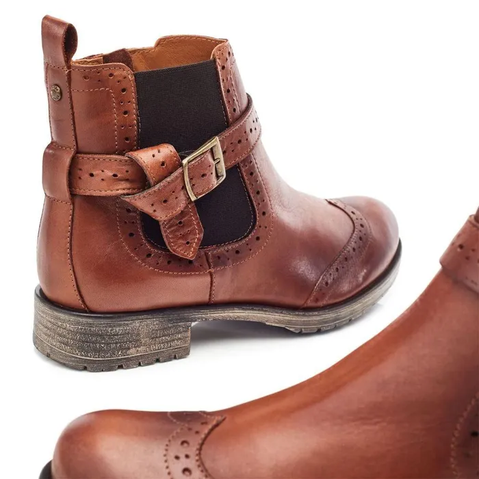 Women Moda In Pelle Chelsea Boots Orset Tan Leather