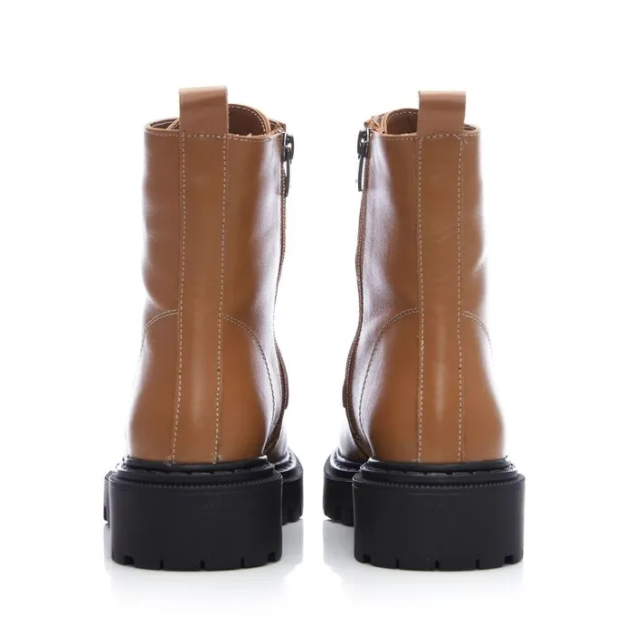 Women Moda In Pelle Chunky Boots Bsoleful BLucky Tan Leather
