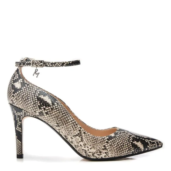 Women Moda In Pelle Court Shoes Cristel Natural Snake Print