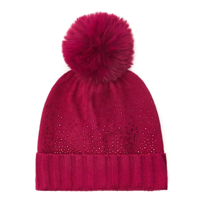 Women Moda In Pelle Hats Praticiohat Pink Textile