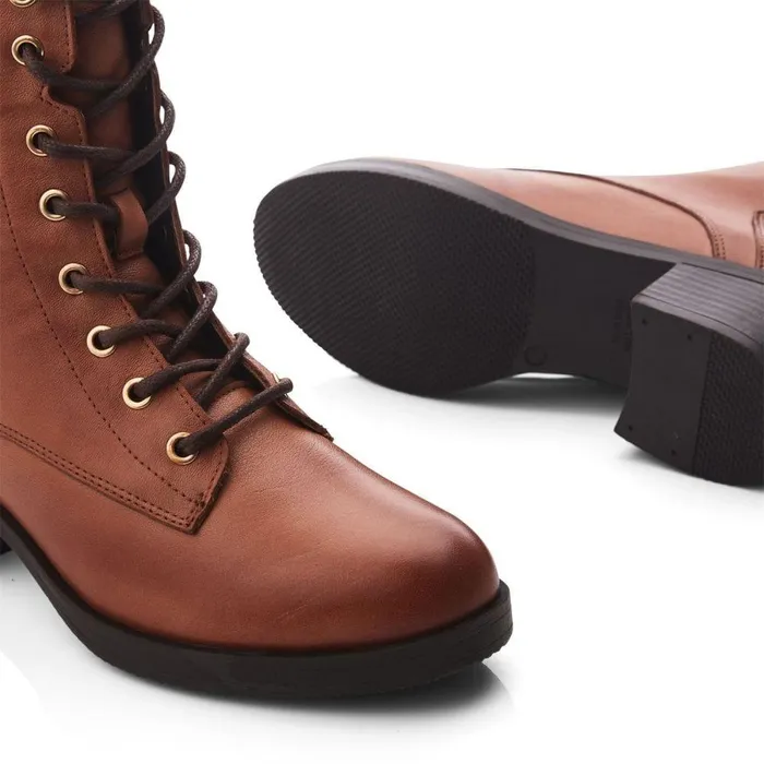 Women Moda In Pelle Heeled And Wedge Boots Calia Tan Leather