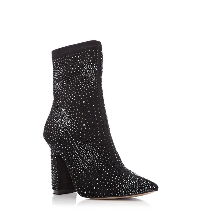 Women Moda In Pelle Heeled And Wedge Boots Kora Black Suede