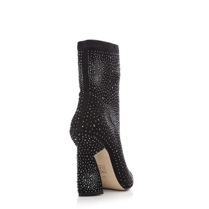 Women Moda In Pelle Heeled And Wedge Boots Kora Black Suede