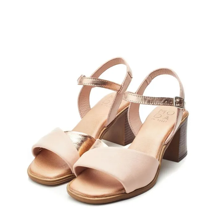 Women Moda In Pelle Heeled Sandals Lanie Cameo Leather