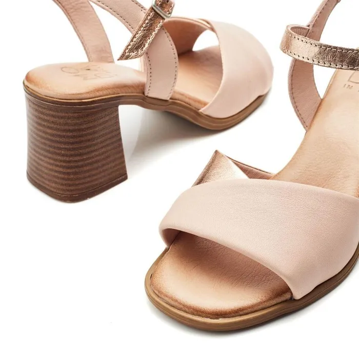 Women Moda In Pelle Heeled Sandals Lanie Cameo Leather