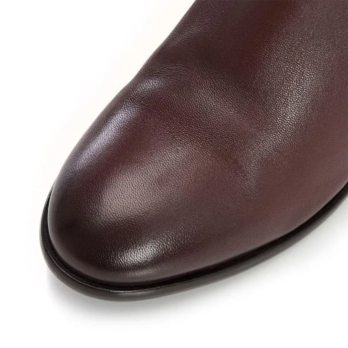 Women Moda In Pelle Knee High Boots Gloriia Tan Leather