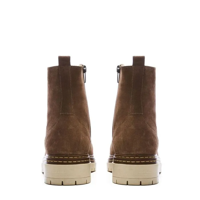 Women Moda In Pelle MidCalf Boots Athea Taupe Suede